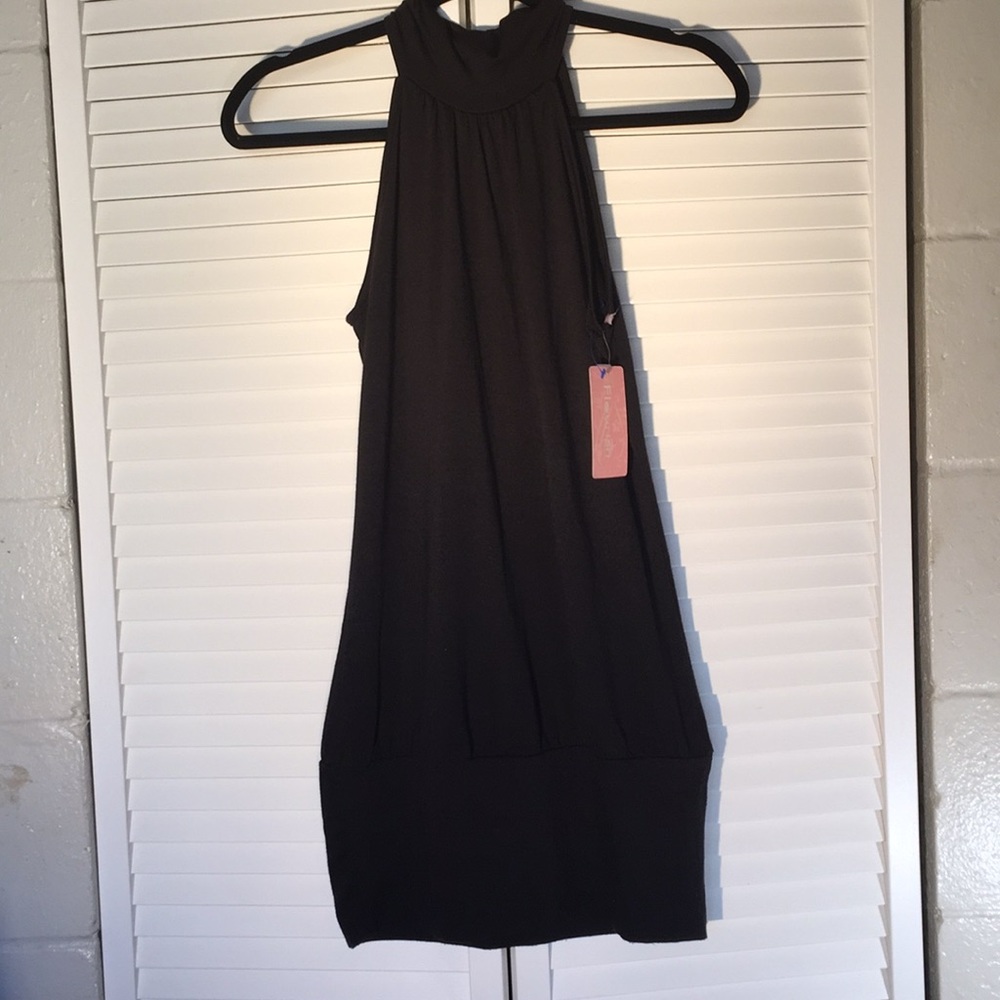 FLEURISH HALTER-TOP DRESS